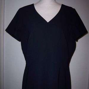 East 5th Dress Sz 14 Navy Short Sleeve Career